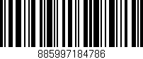 Código de barras (EAN, GTIN, SKU, ISBN): '885997184786'