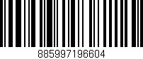 Código de barras (EAN, GTIN, SKU, ISBN): '885997196604'