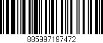 Código de barras (EAN, GTIN, SKU, ISBN): '885997197472'