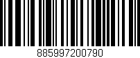 Código de barras (EAN, GTIN, SKU, ISBN): '885997200790'