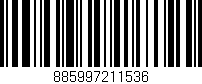 Código de barras (EAN, GTIN, SKU, ISBN): '885997211536'