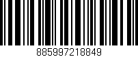 Código de barras (EAN, GTIN, SKU, ISBN): '885997218849'