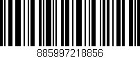 Código de barras (EAN, GTIN, SKU, ISBN): '885997218856'