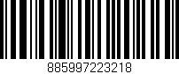 Código de barras (EAN, GTIN, SKU, ISBN): '885997223218'