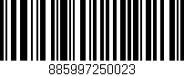 Código de barras (EAN, GTIN, SKU, ISBN): '885997250023'