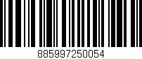 Código de barras (EAN, GTIN, SKU, ISBN): '885997250054'