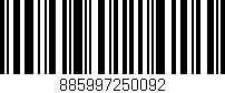 Código de barras (EAN, GTIN, SKU, ISBN): '885997250092'