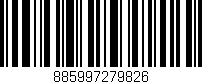 Código de barras (EAN, GTIN, SKU, ISBN): '885997279826'