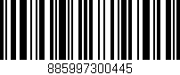 Código de barras (EAN, GTIN, SKU, ISBN): '885997300445'