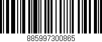 Código de barras (EAN, GTIN, SKU, ISBN): '885997300865'