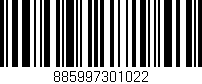 Código de barras (EAN, GTIN, SKU, ISBN): '885997301022'
