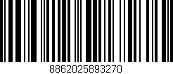 Código de barras (EAN, GTIN, SKU, ISBN): '8862025893270'