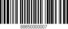 Código de barras (EAN, GTIN, SKU, ISBN): '88650000007'