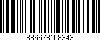 Código de barras (EAN, GTIN, SKU, ISBN): '886678108343'