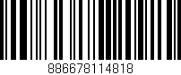 Código de barras (EAN, GTIN, SKU, ISBN): '886678114818'