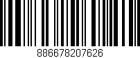 Código de barras (EAN, GTIN, SKU, ISBN): '886678207626'