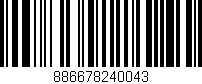 Código de barras (EAN, GTIN, SKU, ISBN): '886678240043'