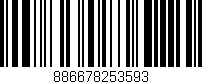 Código de barras (EAN, GTIN, SKU, ISBN): '886678253593'