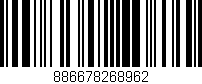 Código de barras (EAN, GTIN, SKU, ISBN): '886678268962'