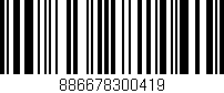Código de barras (EAN, GTIN, SKU, ISBN): '886678300419'