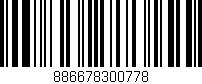 Código de barras (EAN, GTIN, SKU, ISBN): '886678300778'