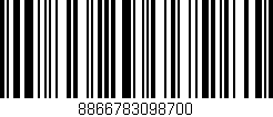 Código de barras (EAN, GTIN, SKU, ISBN): '8866783098700'