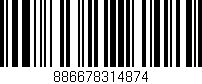 Código de barras (EAN, GTIN, SKU, ISBN): '886678314874'