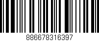 Código de barras (EAN, GTIN, SKU, ISBN): '886678316397'