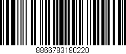 Código de barras (EAN, GTIN, SKU, ISBN): '8866783190220'