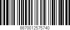 Código de barras (EAN, GTIN, SKU, ISBN): '8870012575740'