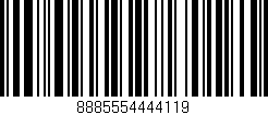 Código de barras (EAN, GTIN, SKU, ISBN): '8885554444119'