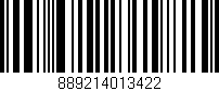 Código de barras (EAN, GTIN, SKU, ISBN): '889214013422'