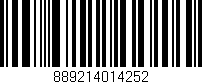 Código de barras (EAN, GTIN, SKU, ISBN): '889214014252'