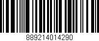 Código de barras (EAN, GTIN, SKU, ISBN): '889214014290'