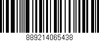 Código de barras (EAN, GTIN, SKU, ISBN): '889214065438'