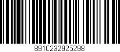 Código de barras (EAN, GTIN, SKU, ISBN): '8910232925298'