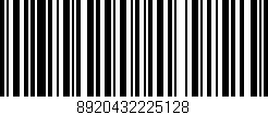 Código de barras (EAN, GTIN, SKU, ISBN): '8920432225128'