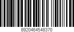 Código de barras (EAN, GTIN, SKU, ISBN): '8920464548370'