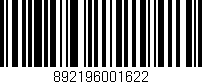 Código de barras (EAN, GTIN, SKU, ISBN): '892196001622'