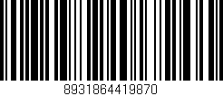 Código de barras (EAN, GTIN, SKU, ISBN): '8931864419870'