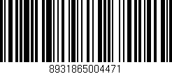 Código de barras (EAN, GTIN, SKU, ISBN): '8931865004471'