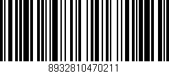 Código de barras (EAN, GTIN, SKU, ISBN): '8932810470211'