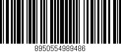 Código de barras (EAN, GTIN, SKU, ISBN): '8950554989486'