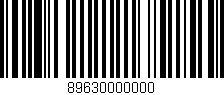 Código de barras (EAN, GTIN, SKU, ISBN): '89630000000'