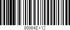 Código de barras (EAN, GTIN, SKU, ISBN): '89984E+12'