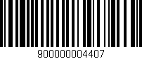 Código de barras (EAN, GTIN, SKU, ISBN): '900000004407'