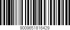 Código de barras (EAN, GTIN, SKU, ISBN): '9009651816429'