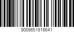 Código de barras (EAN, GTIN, SKU, ISBN): '9009651816641'