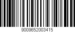 Código de barras (EAN, GTIN, SKU, ISBN): '9009652003415'