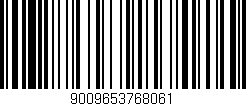 Código de barras (EAN, GTIN, SKU, ISBN): '9009653768061'